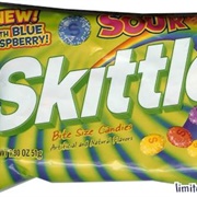 Skittles Sour With Blue Raspberry