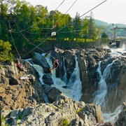 Zipline Over a Waterfall (NB)