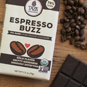 Taza Espresso Buzz 70% Dark Chocolate Bar