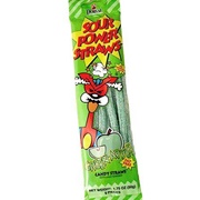 Sour Power Straws Green Apple