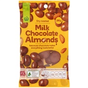 Woolworths Milk Chocolate Almonds