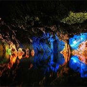 Largest Water Cave Ali-Sadr Iran