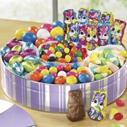 Swiss Colony Easter Candy Tin