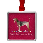 American English Coonhound Ornament