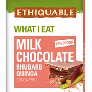 Ethiquable Milk Chocolate Rhubarb Quinoa
