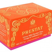 Prestat Orange & Cardamom Milk Chocolate Thins
