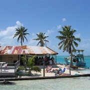 Share a Beer at the Split, Caye Caulker, Belize