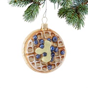 Blueberry Waffle Ornament