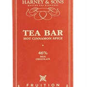 Fruition Harney & Sons Tea Bar Hot Cinnamon Spice 46% Chocolate Bar