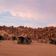 Camped in the Desert