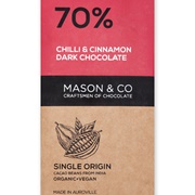 Mason &amp; Co 70% Chilli &amp; Cinnamon Dark Chocolate