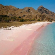 Pink Beach, Komodo Island, Indonesia