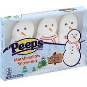 Peeps Snowmen