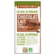 Ethiquable Chocolat Lait Cafe Cannelle