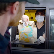 Contactless Drive-Thru Fast Food