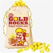 Gold Rocks Bubble Gum