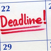 Meet a Deadline JUST in Time