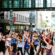 Have a Random Dance Party in a Public Plaza
