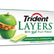 Trident Layers Green Apple + Golden Pineapple