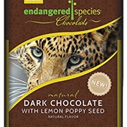 Endangered Species Dark Chocolate W/ Lemon Poppy Seed