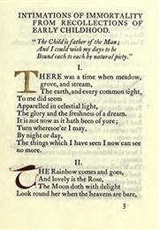 Ode on Intimations of Immortality (William Wordsworth)