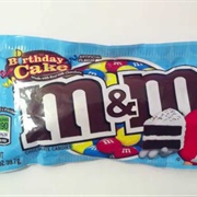 M&Ms Birthday Cake
