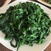 Daun Singkong Rebus (Cassava Leaves)