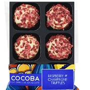 Cocoba Raspberry & Champagne Truffles