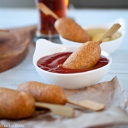 Corn Dogs With Ketchup