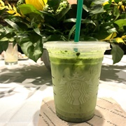 Iced Pineapple Matcha Drink