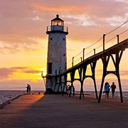 Manistee North Pierhead Lighthouse