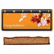 Zotter Congratulations Dark Hazelnut Praline & Almond Brittle