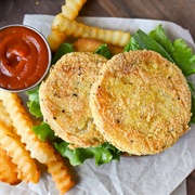 Fried Green Tomatoes With Ketchup