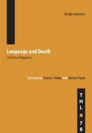 Language and Death (Giorgio Agamben)