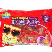 SpongeBob Squarepants Heart Shaped Gummy Krabby Patties
