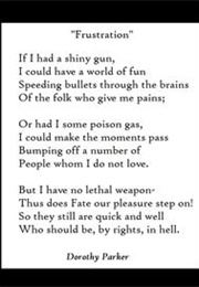 Frustration (Dorothy Parker)