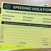 Get Out of a Speeding Ticket