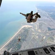 Parachute From a CH-53 Super Stallion