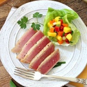 Yellowtail Tuna With Pineapple Salsa