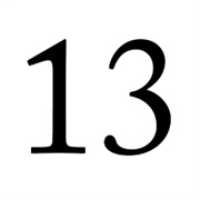 Number 13