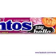 Mentos Say Hello Orange-Raspberry