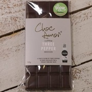 Choc Amor Three Pepper Dark Chocolate Bar