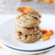 Pumpkin Spice Candy Corn Cookies