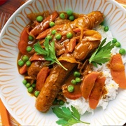 Curried Sausages