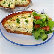 Zucchini and Pesto Savory Cheesecake