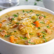 Yellow Split Pea and Bacon Soup