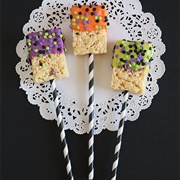 Halloween Rice Krispies Pops