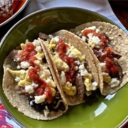 Beef and Egg Tacos