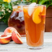 Peach and Apricot Iced Tea