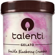 Talenti Vanilla Blueberry Crumble Gelato